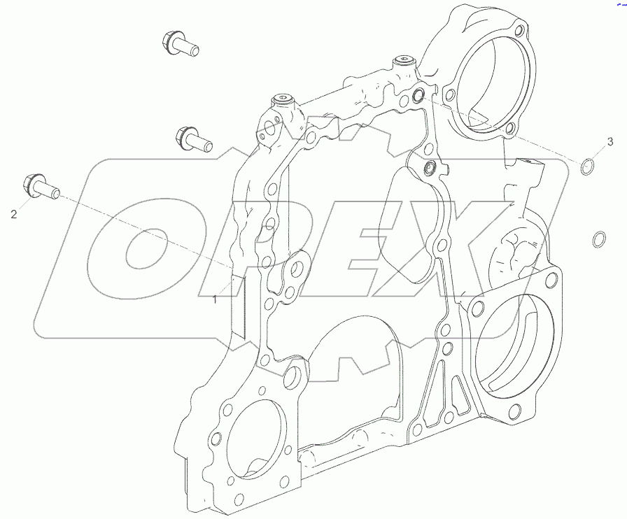  Установка корпуса шестерен 53401002299-11