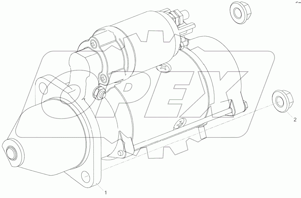  Установка стартера 5340.3708005