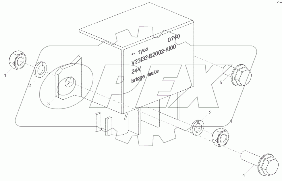  Установка реле подогревателя 53404.3770005
