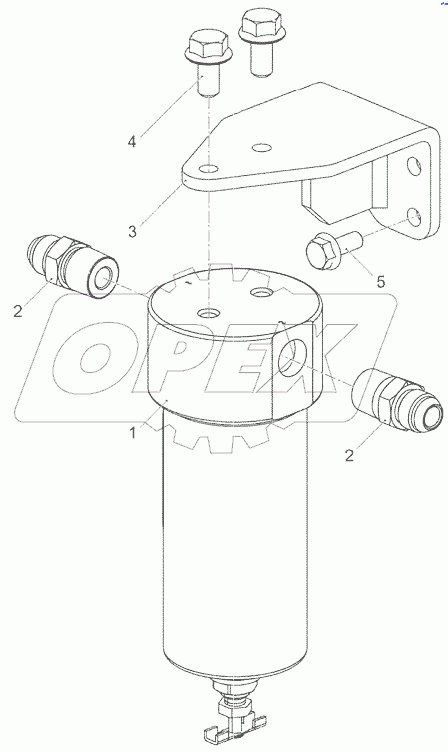  Установка фильтра газового низкого давления 53444.4411005