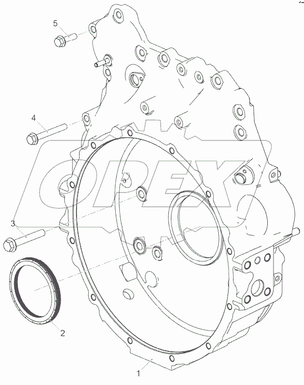  Установка картера маховика 5340.1002309-10