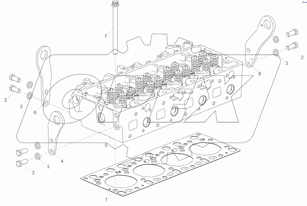  Установка головки цилиндров 5340.1003005-30
