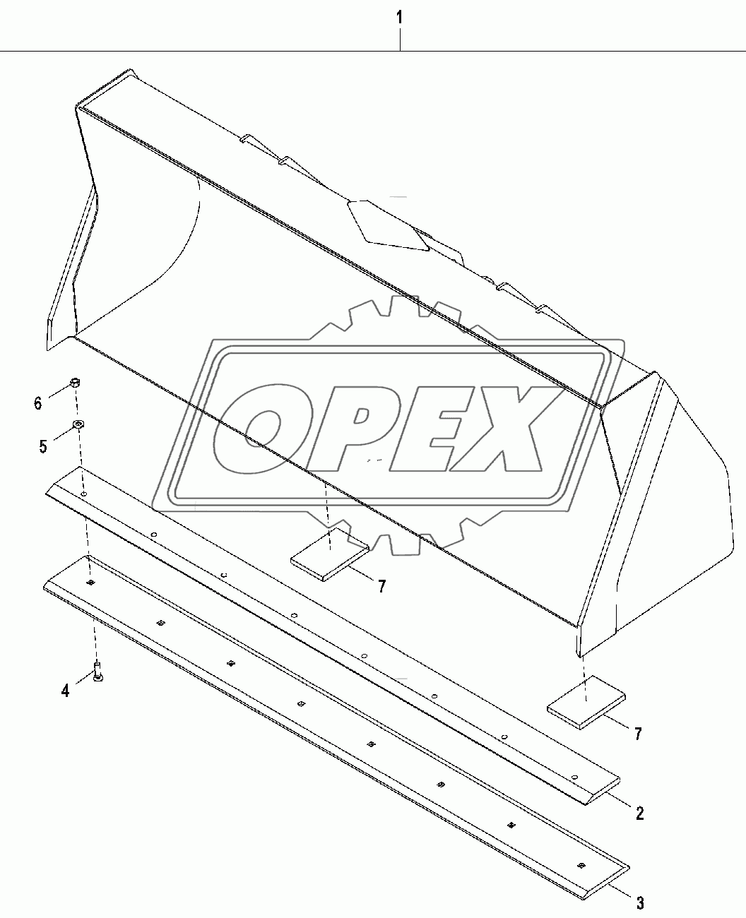 Ковш погрузчика 1,0 м3