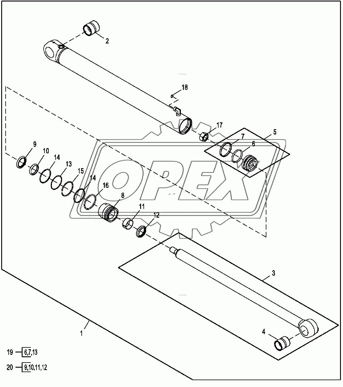 Цилиндр подъема штанги