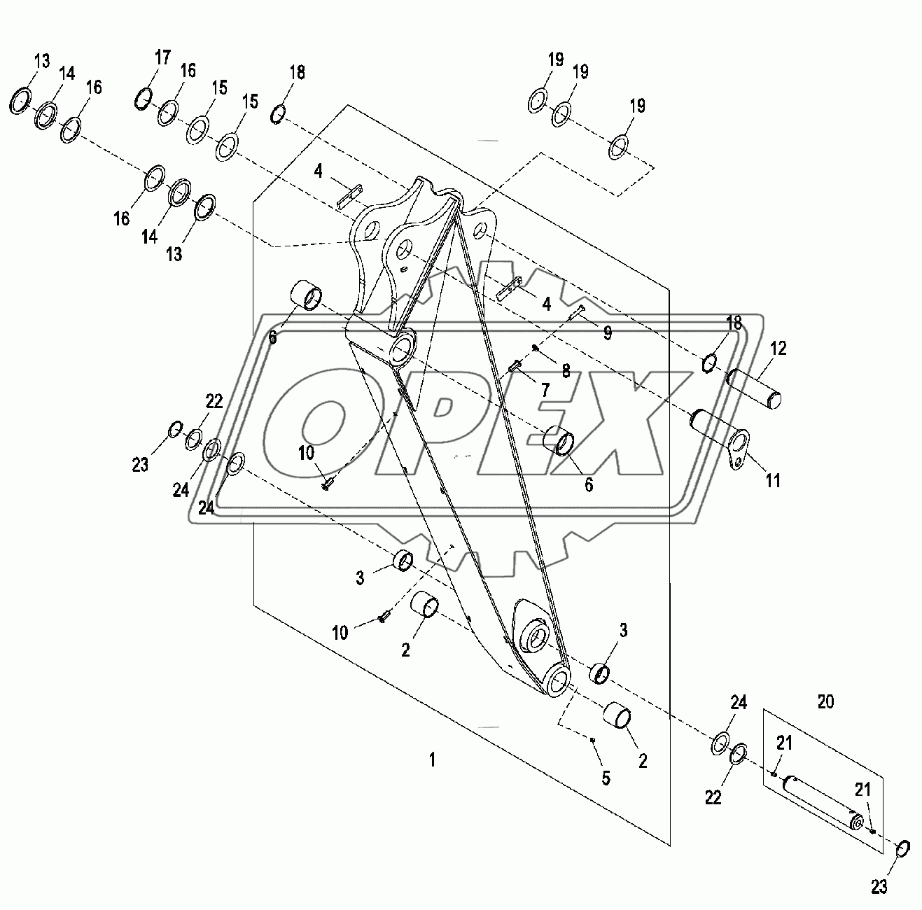 Стандартная рукоять ковша