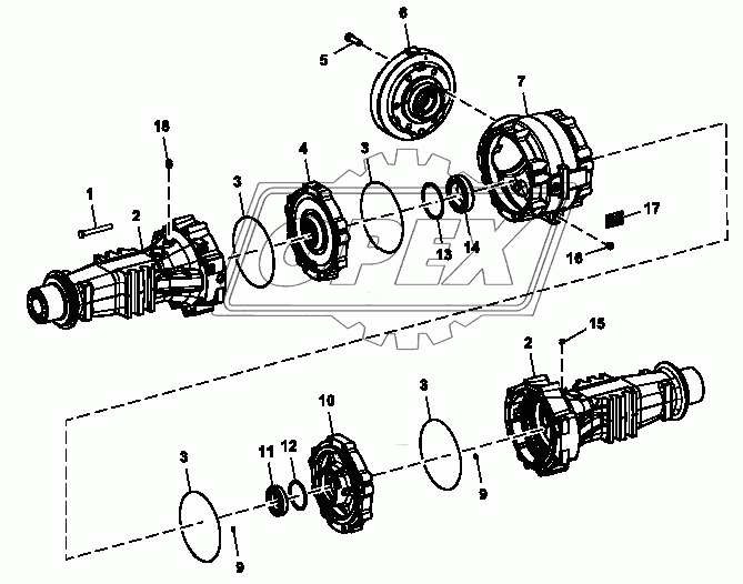 Корпусы дифференциала и заднего моста (270516-)