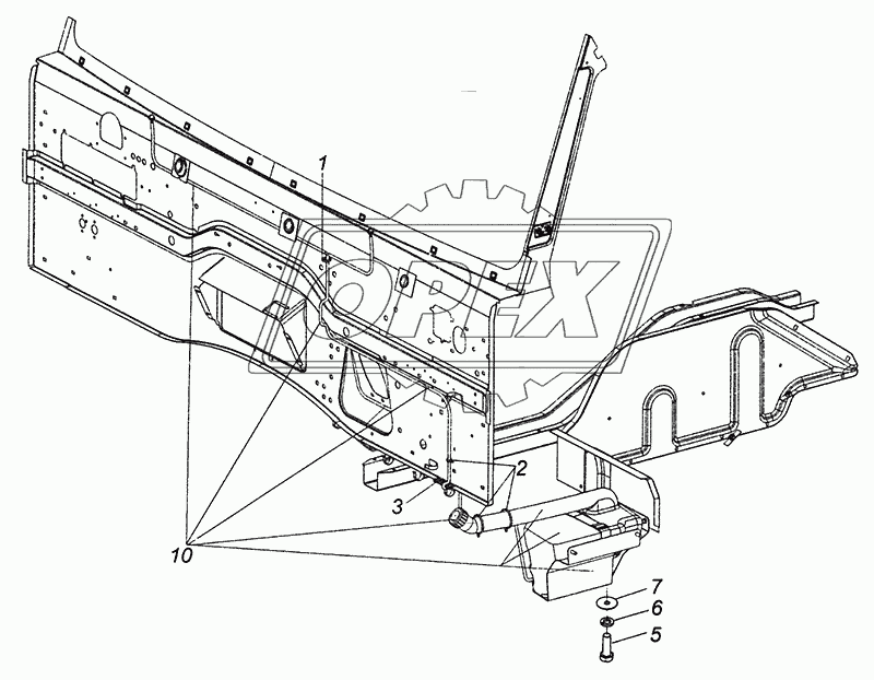 65115-5208004 Установка омывателя