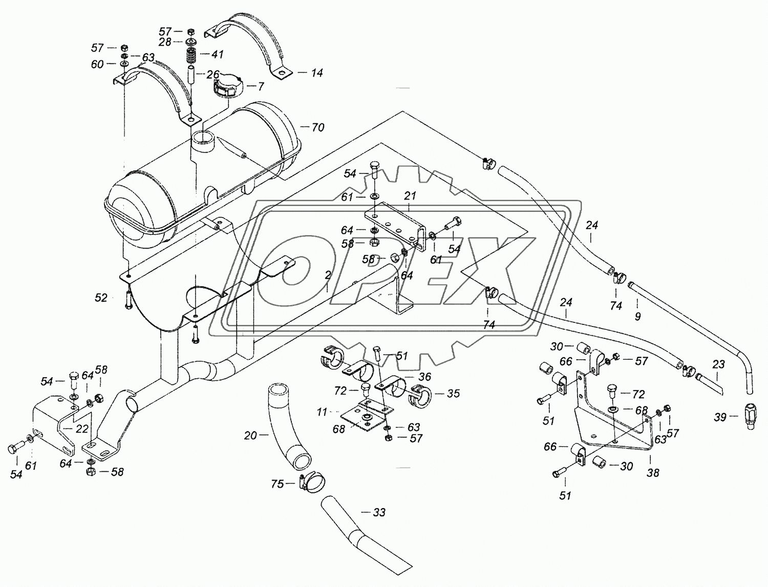 5308-1311005-20 Установка бачка расширительного