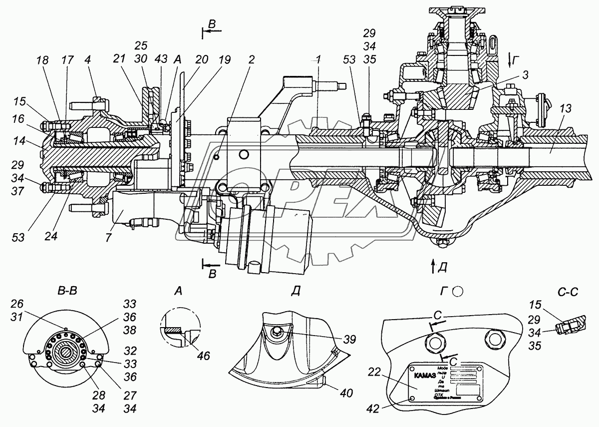 43081-2400065-30 Мост задний