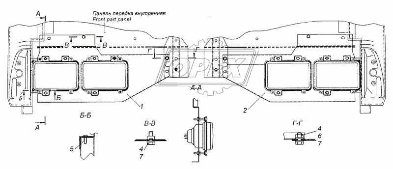 4308-3711001 Установка фар