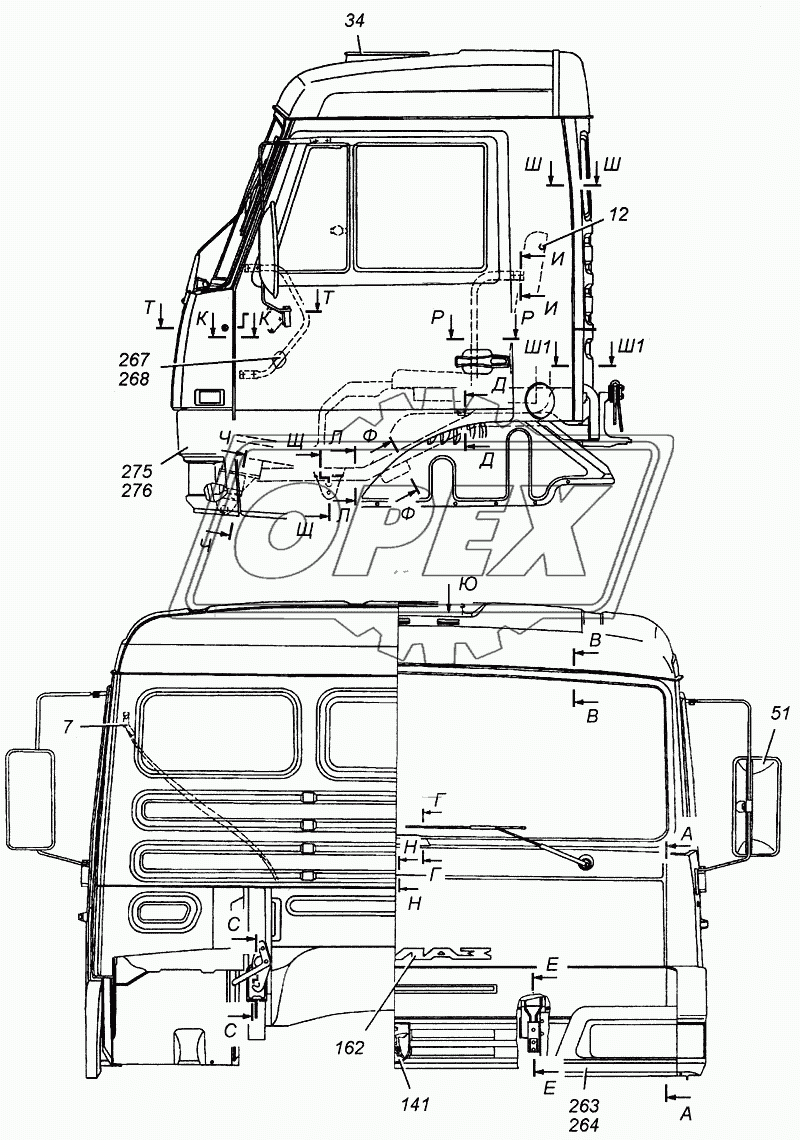 Кабина в сборе Э4308-5000012 1