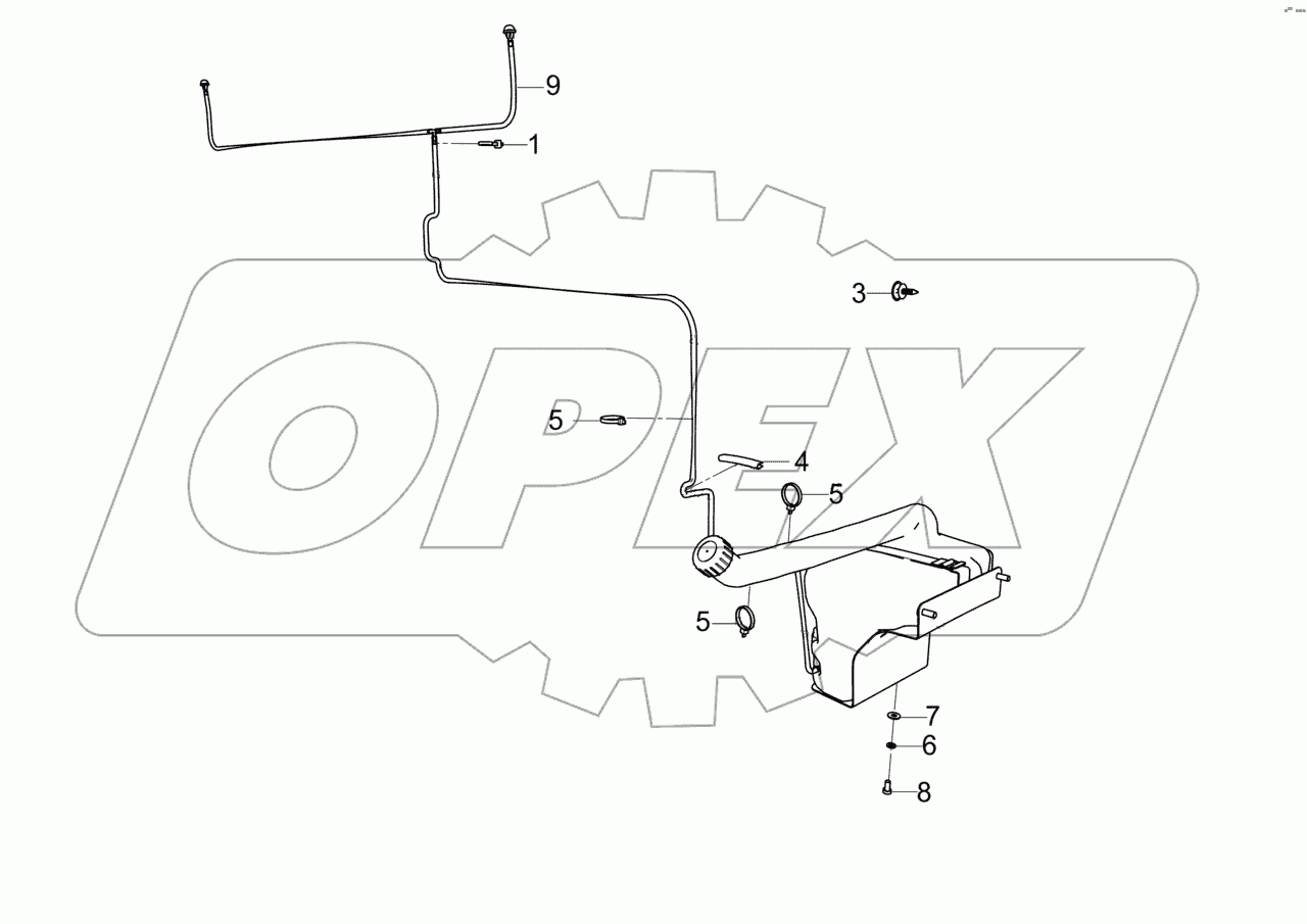  65115-5208004 Установка омывателя
