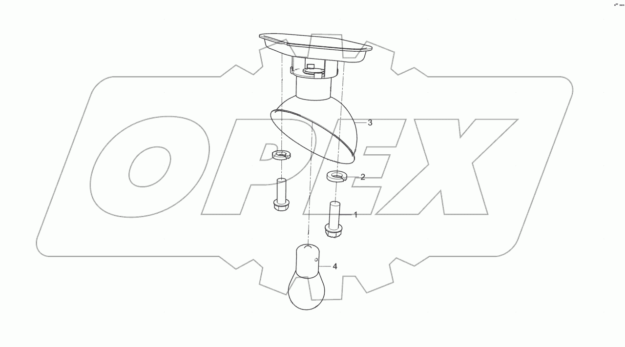  5320-3715001 Установка подкапотной лампы
