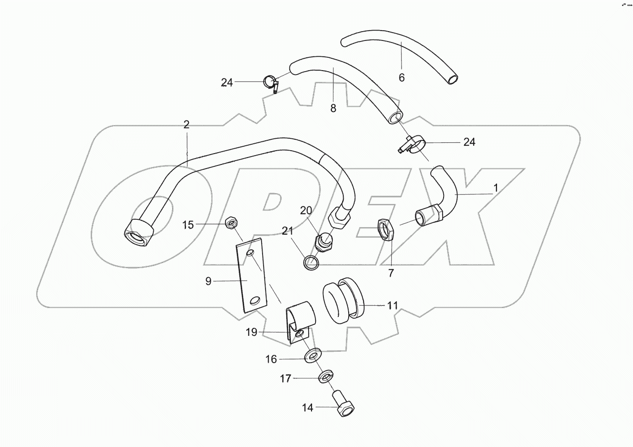  5308-3509000 Установка подвода воздуха