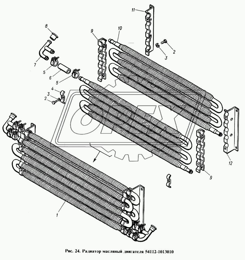 Радиатор масляный двигателя