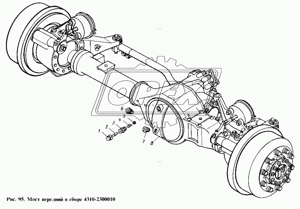 Мост передний в сборе