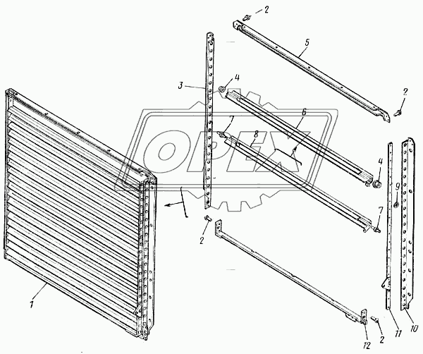 Жалюзи радиатора 5320-1310110