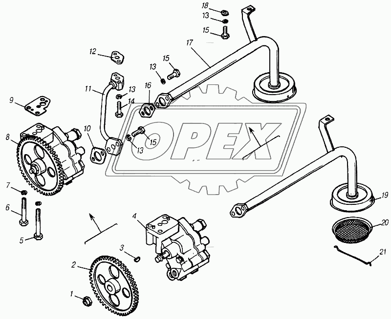 Установка насоса масляного