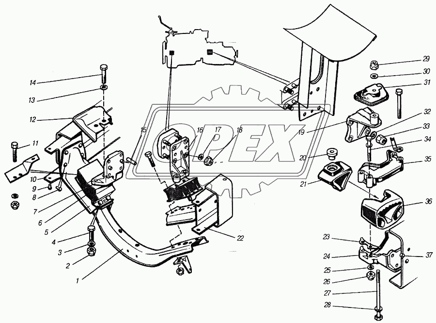 Подвеска силового агрегата
