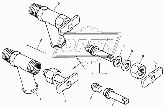 Кран масляной системы