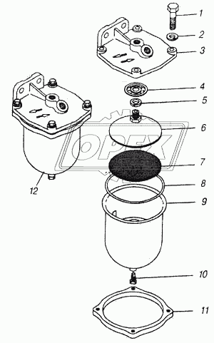 Фильтр грубой очистки топлива