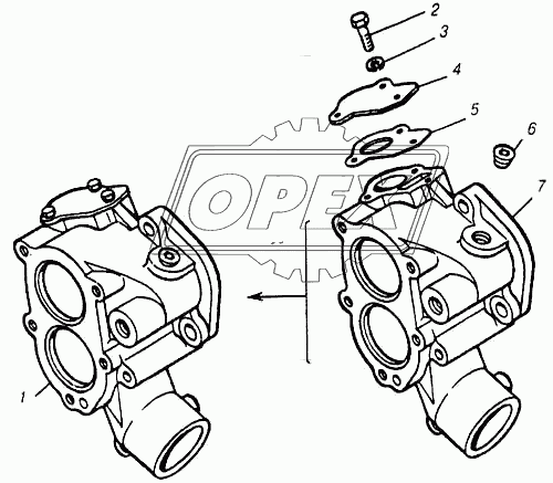 Коробка водяная