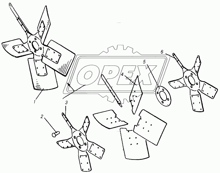 Крыльчатка вентилятора