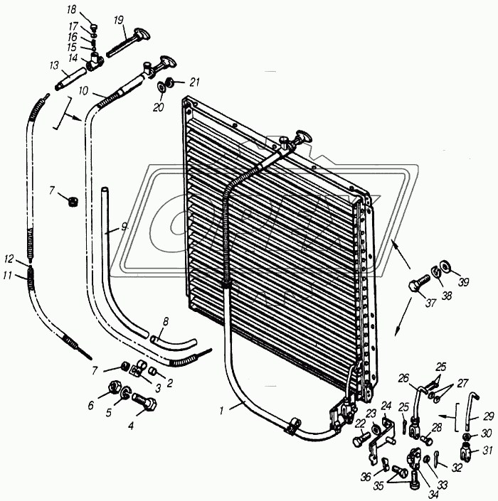 Управление жалюзи радиатора