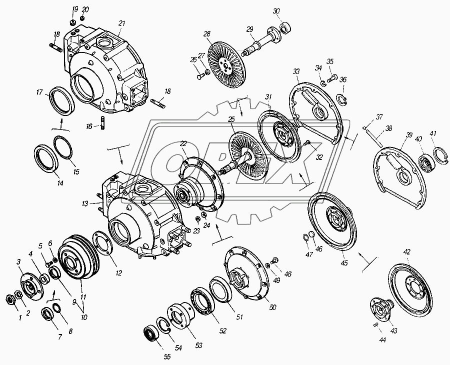 Гидромуфта привода вентилятора с передней крышкой