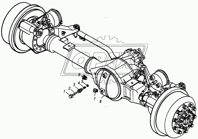 Мост передний в сборе