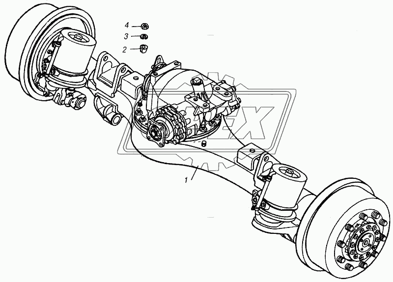 Мост задний в сборе