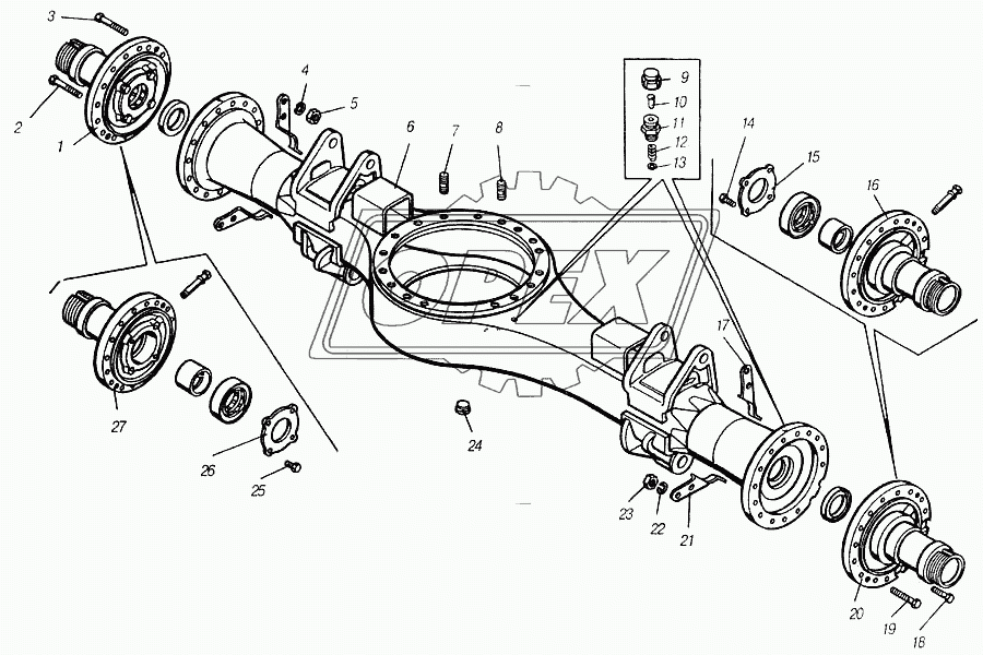 Картер заднего моста