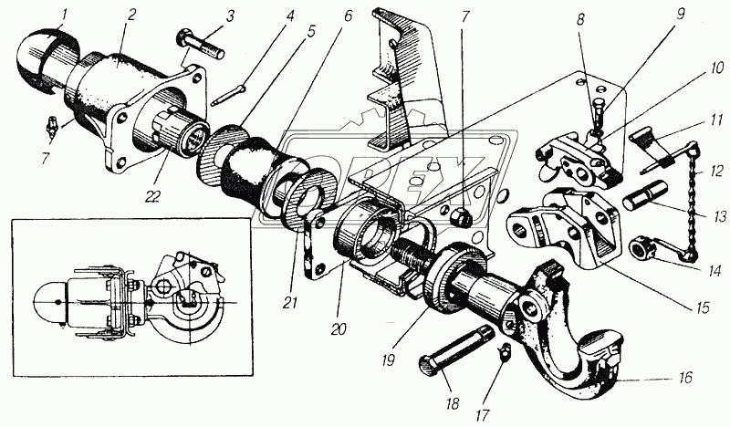 Устройство тягово-сцепное
