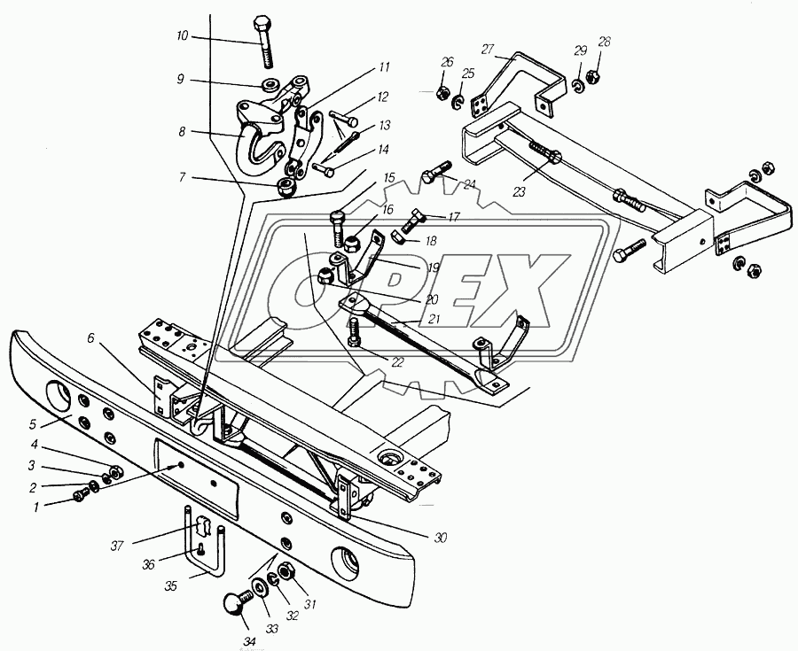 Буфер передний и буфер задний