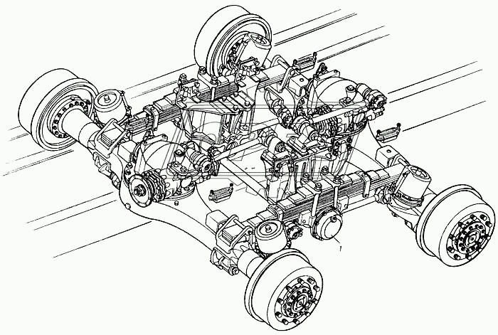 Установка задней подвески (в сборе)