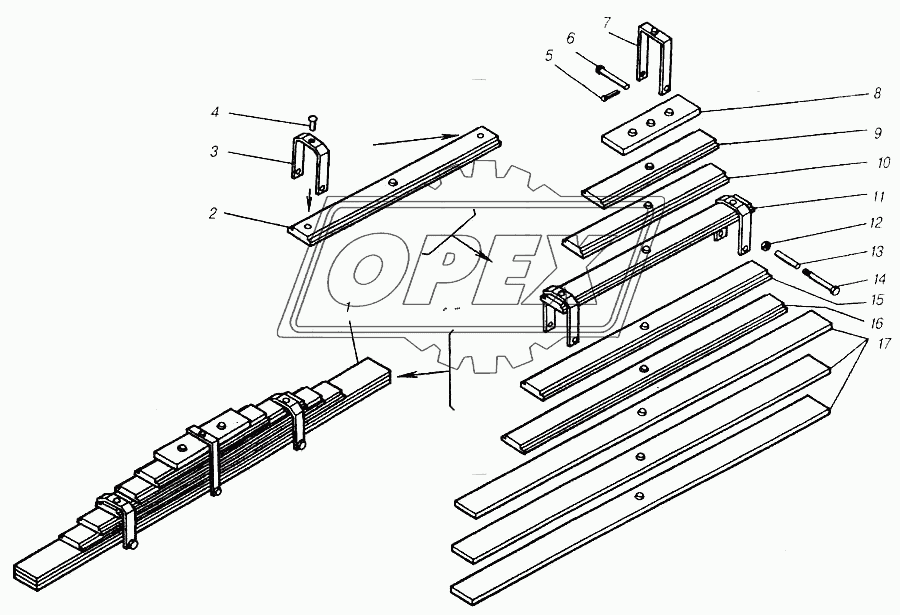 Рессора задняя