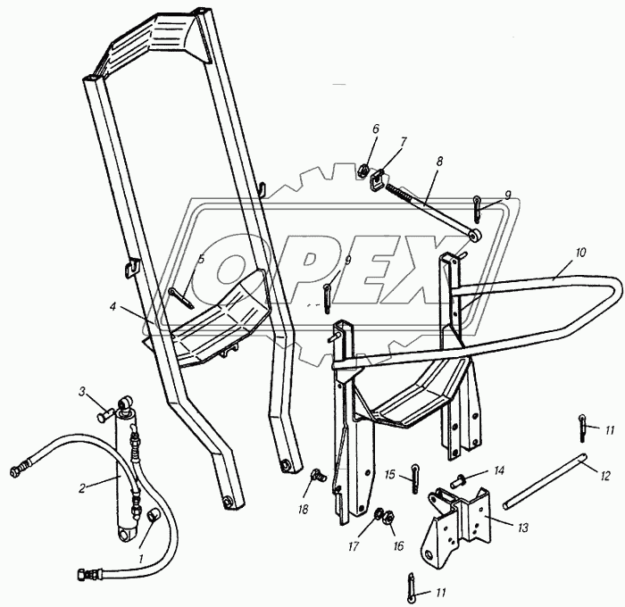 Держатель запасного колеса
