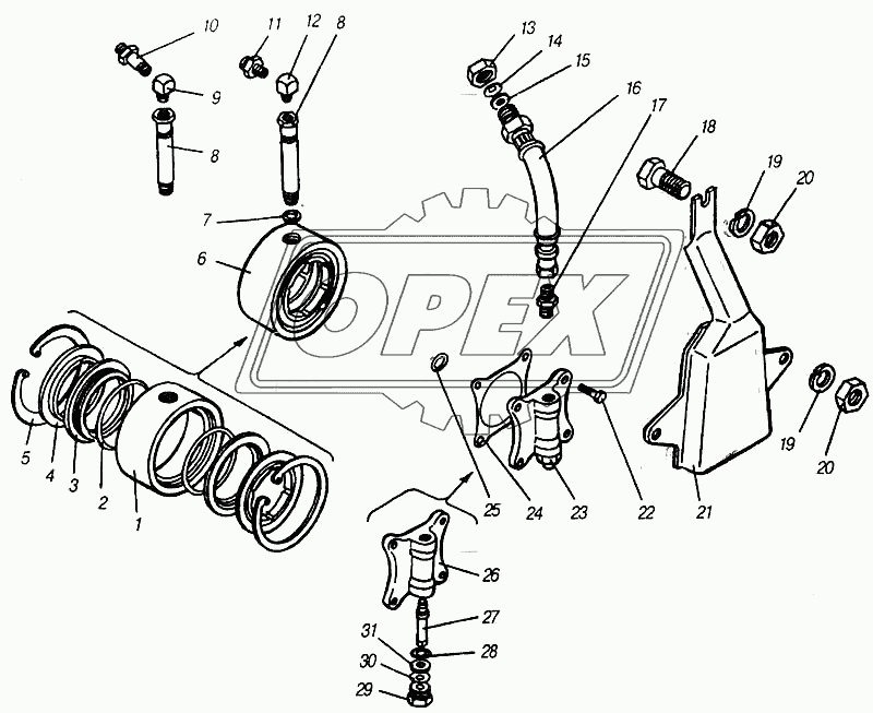 Подвод воздуха к шинам