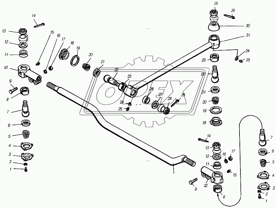 Тяги рулевые