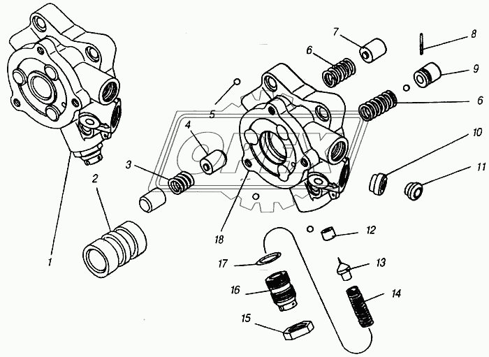 Клапан управления гидроусилителем руля