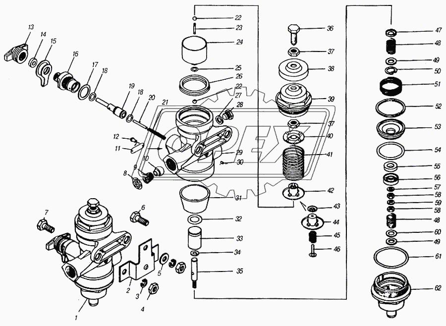 Регулятор давления пневмотормозов