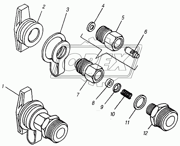 Клапан контрольного вывода
