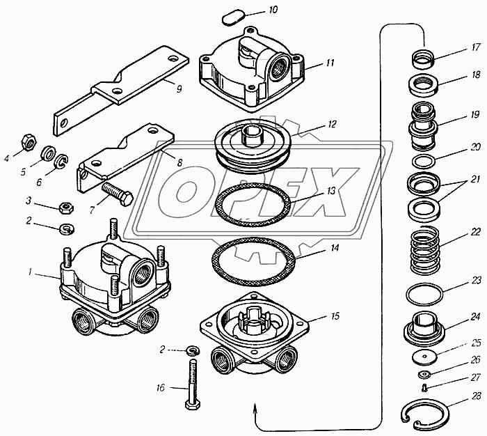 Клапан ускорительный