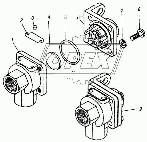 Клапан двухмагистральный перепускной