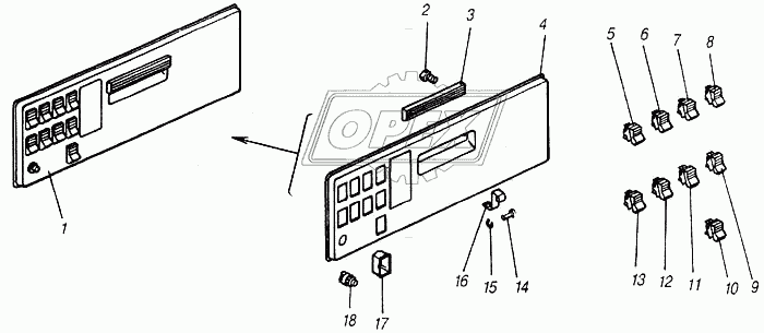 Панель выключателей