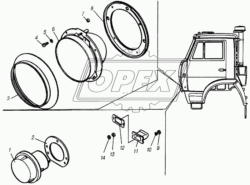 Фары, фонари передние