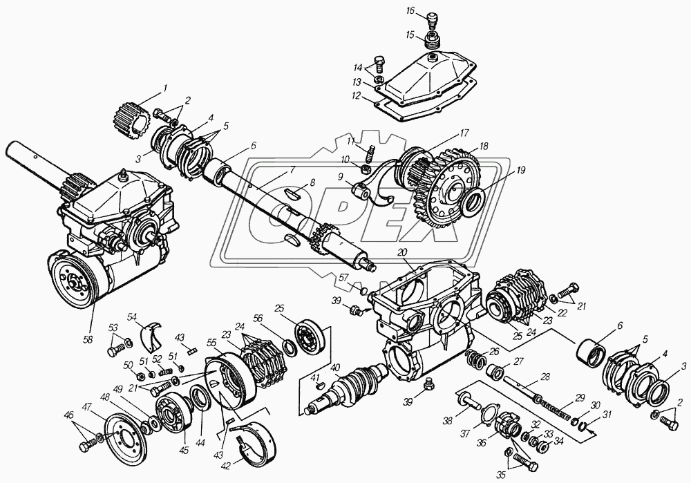 Редуктор лебедки