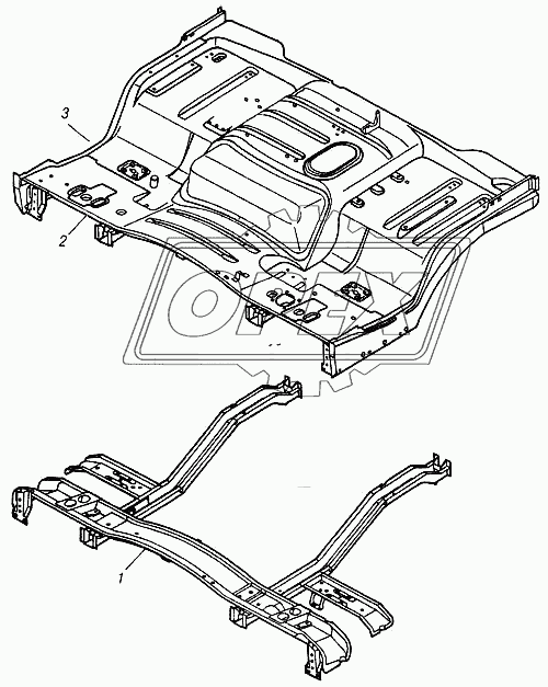 Основания кабины (пол)