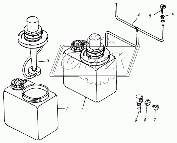 Насос водяной очистки стекла