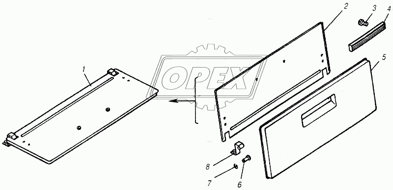 Дверка вещевого ящика